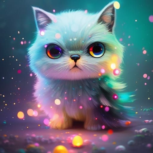 Chibi Christmas Ornament in Hyperdetailed Digital Art