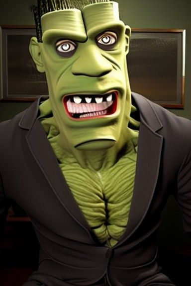 Mild-Mannered Frankenstein Portrait