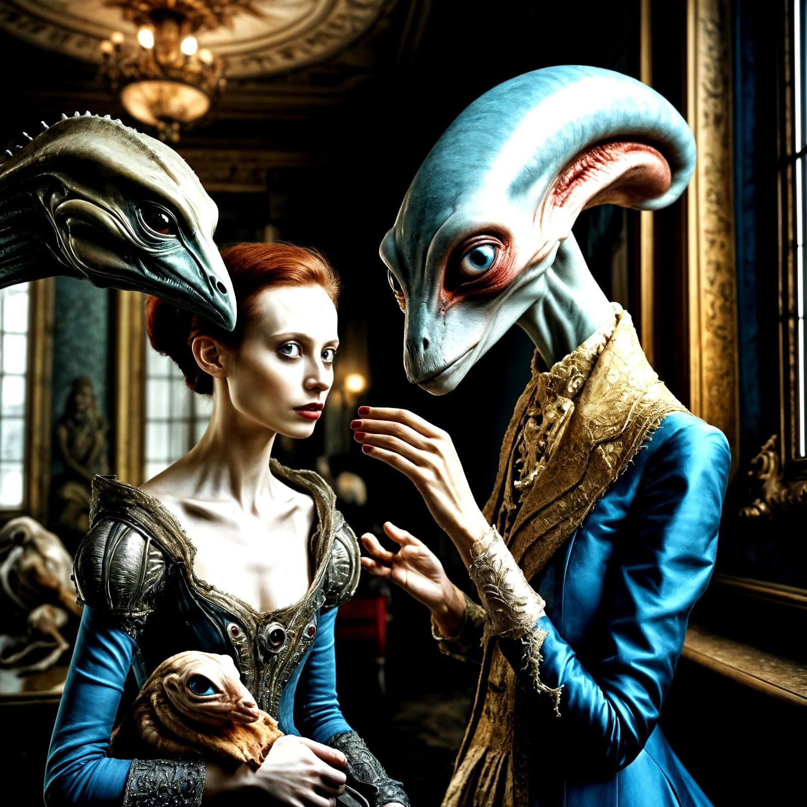 Exotic Pets and Alien-Human Party in Color Photography