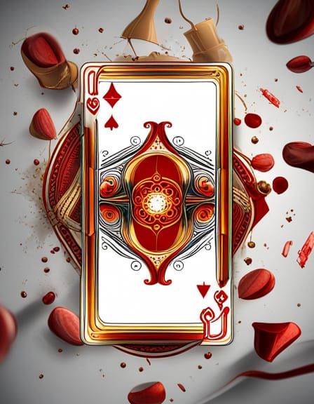 Magical Musical Instruments Playing Card Back Design