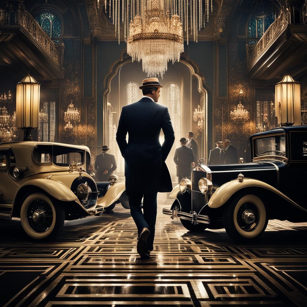 Hyperrealistic Great Gatsby Scene in High Definition