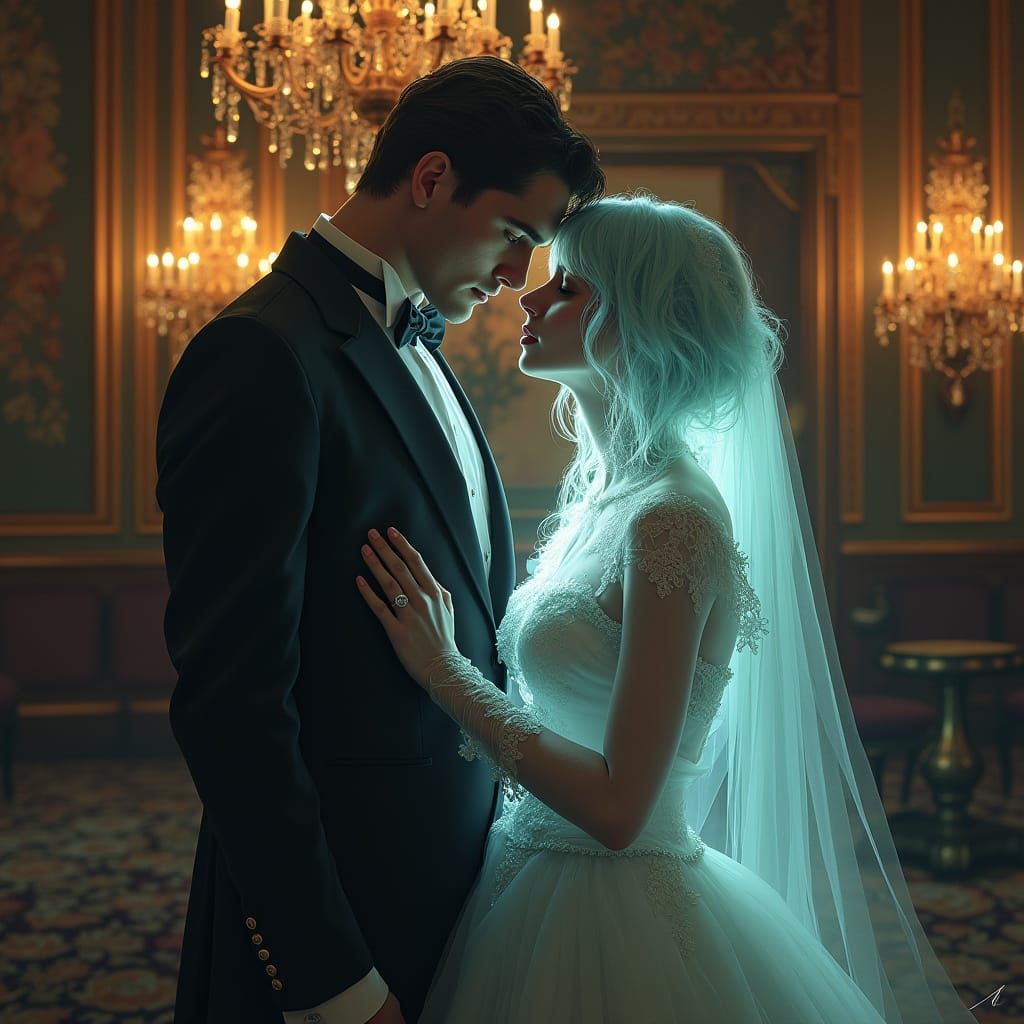 A Haunting Romance in a Grand Mansion