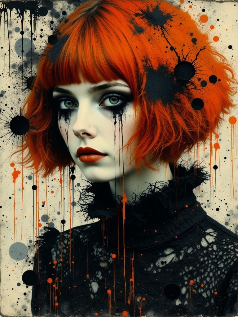 Gothic Abstract Portrait of a Woman