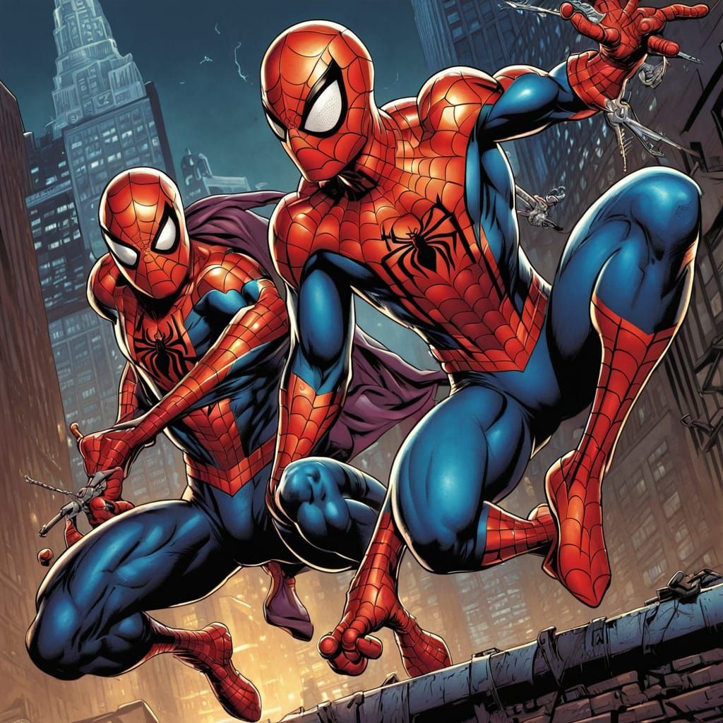 Spider-Man vs The Spot: Comic Book Art