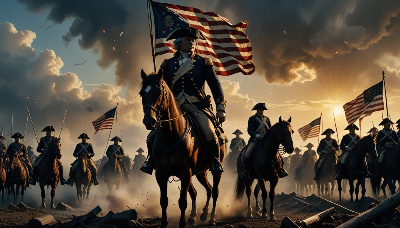 George Washington Leads Continental Army to Victory in Epic ...