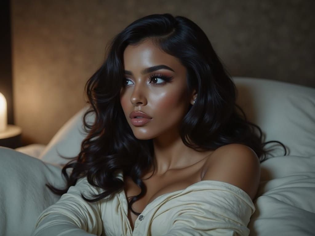 Sensual Dream Goddess in Vibrant Street Art