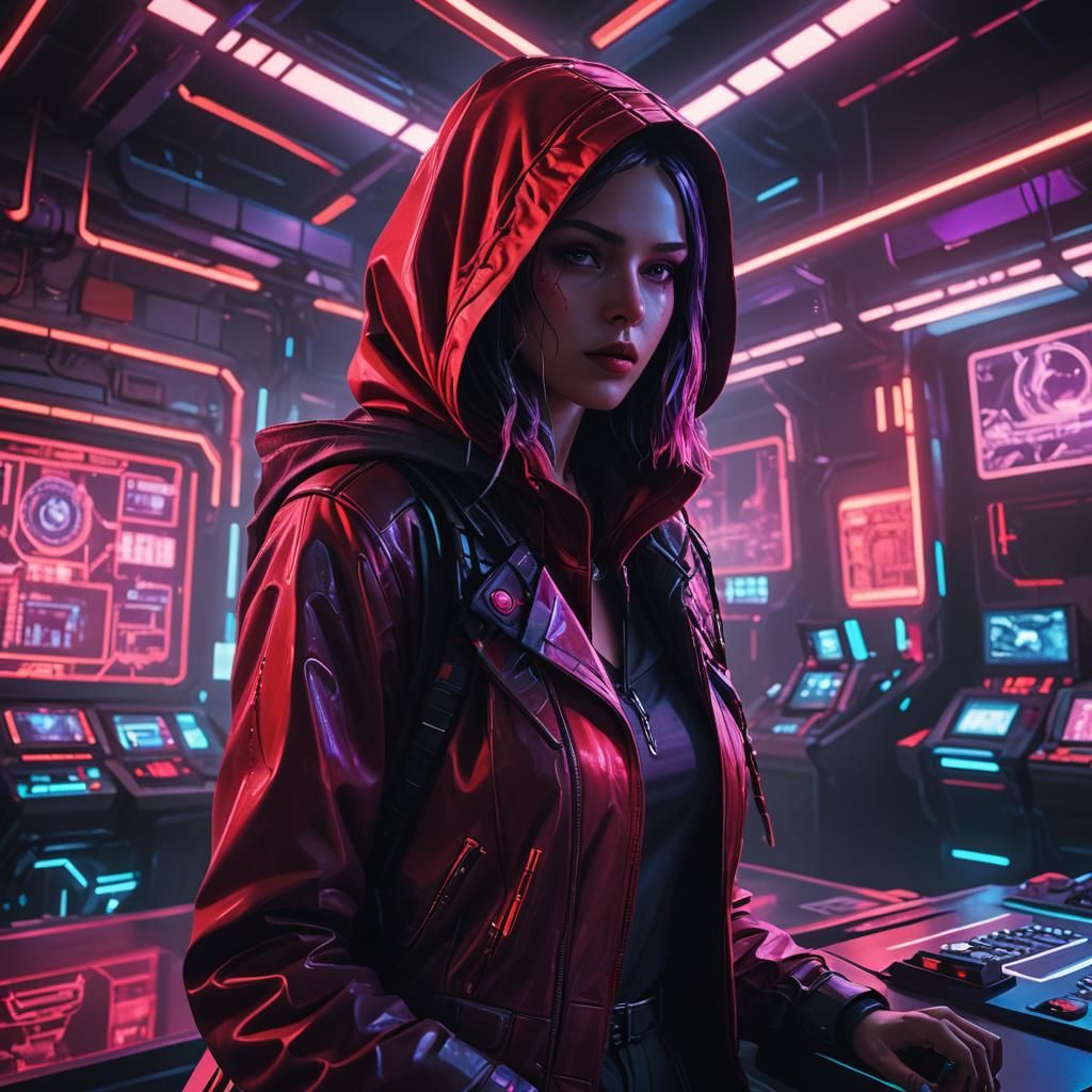 Cyberpunk Red Riding Hood Interfaces Data Drive
