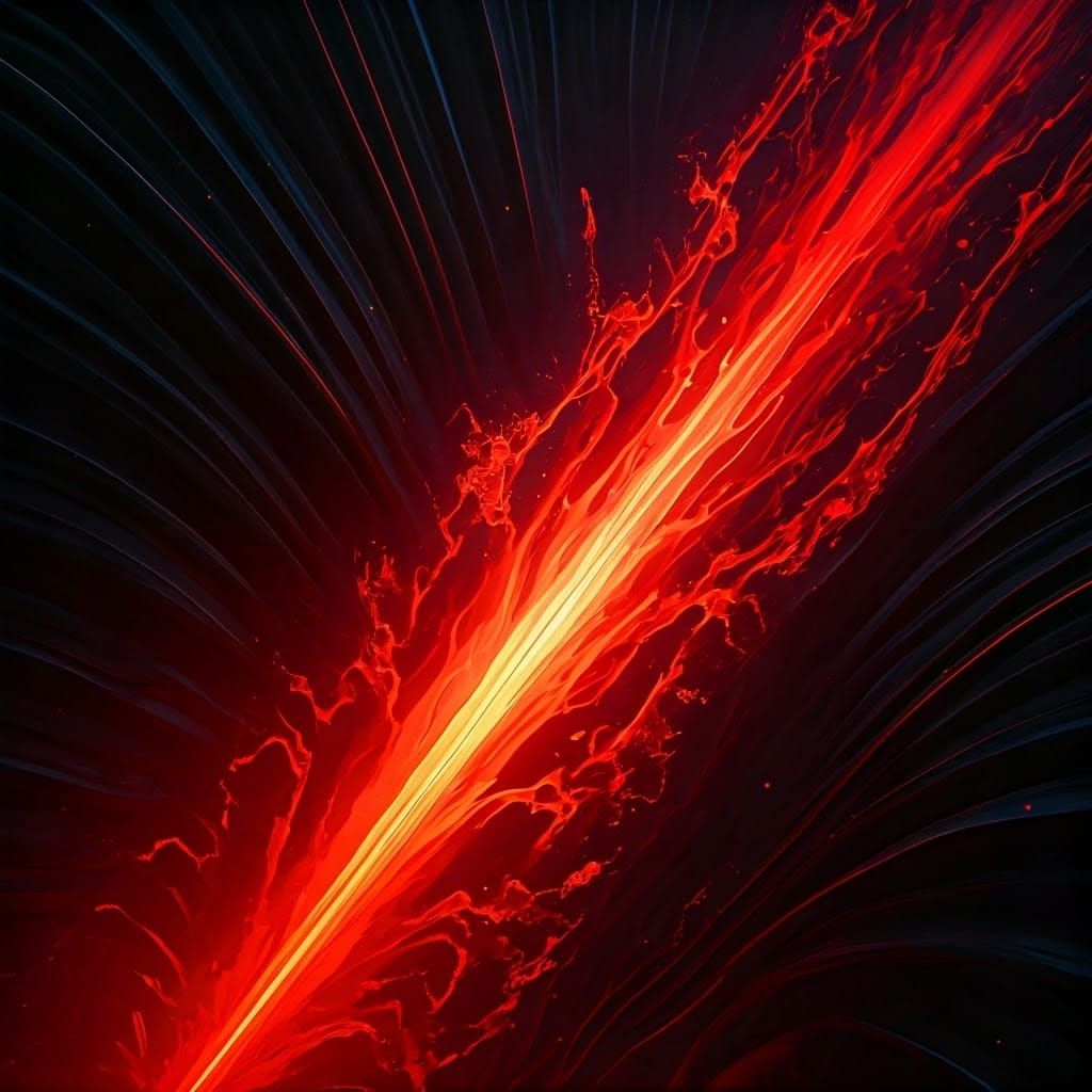 Red Night Fury in Detailed Matte Painting