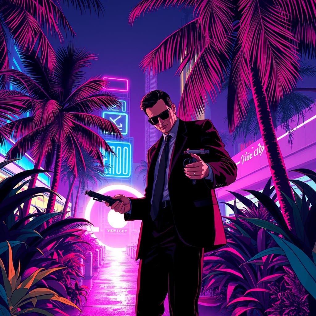 Men in Black Agent Investigates Vice City Anomaly