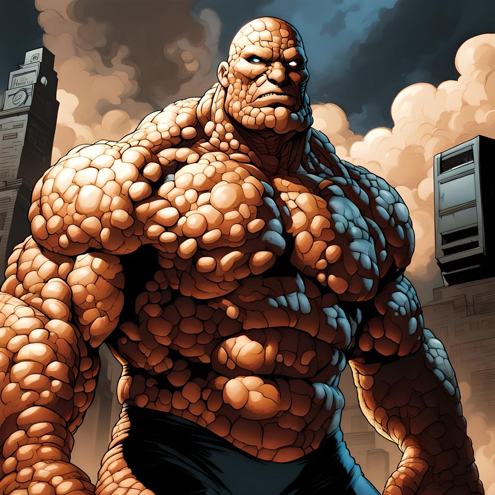 The Thing: Comic Book Hero Posing