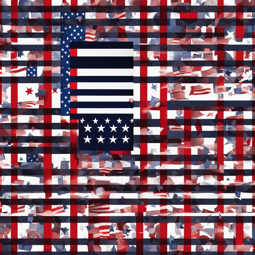 American Flag Banner for Political Commentary