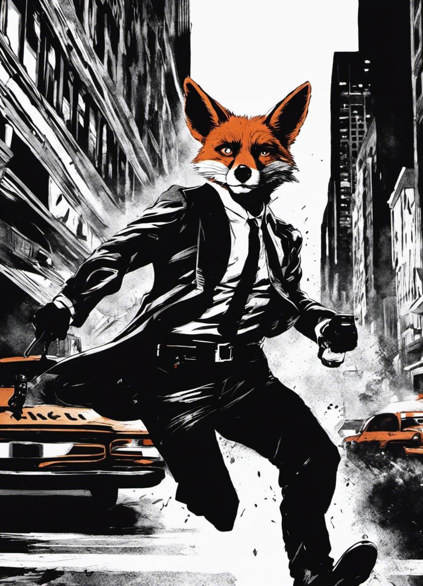 Nick Wilde in Sin City Noir