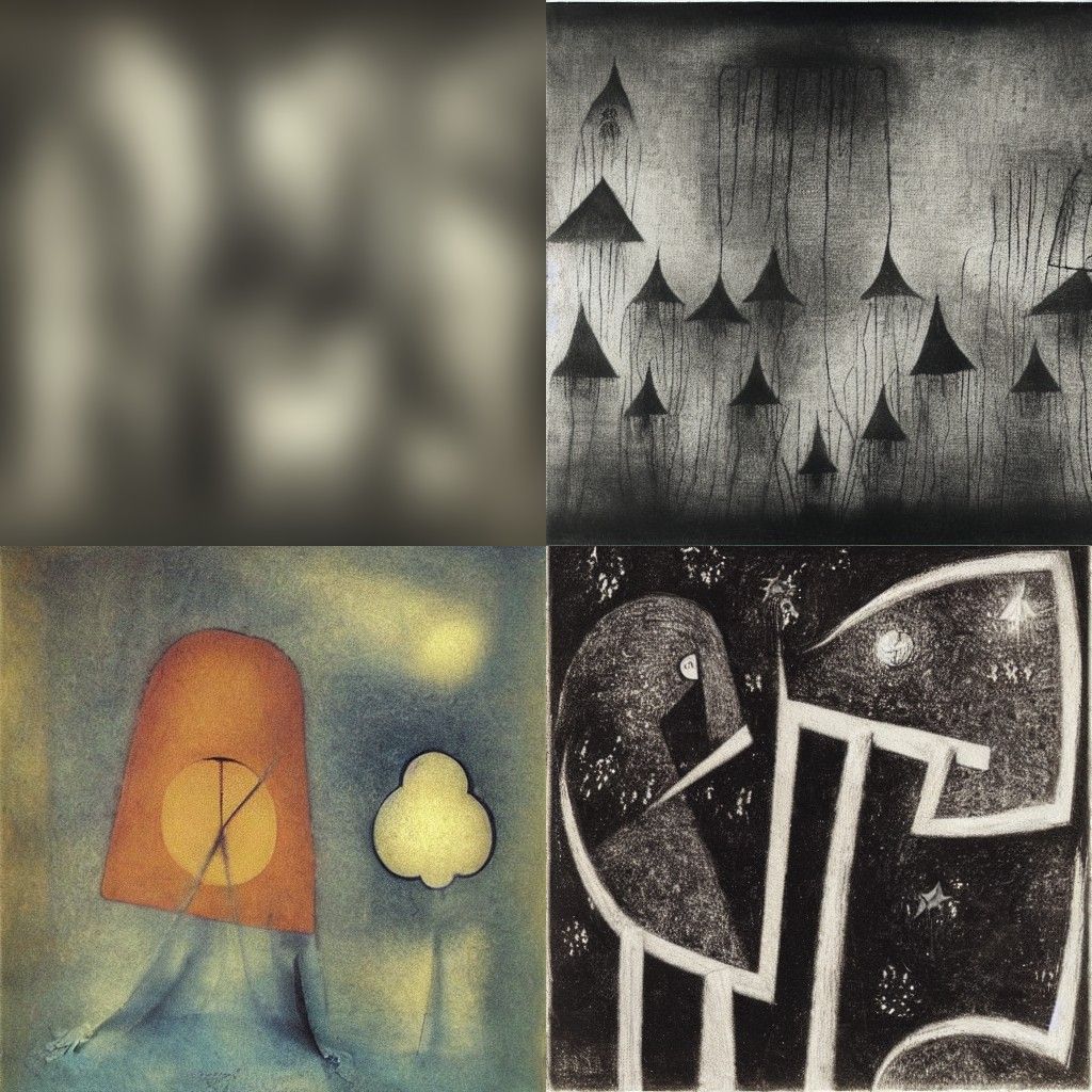 Surrealist Abstract Dreamscape in Vibrant Colors