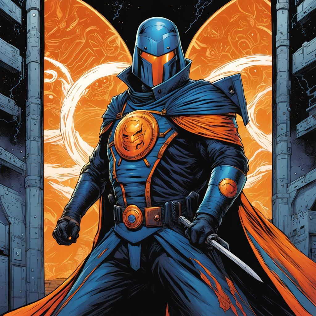 Orange Lantern Cobra Commander Shield: Comic Book Art