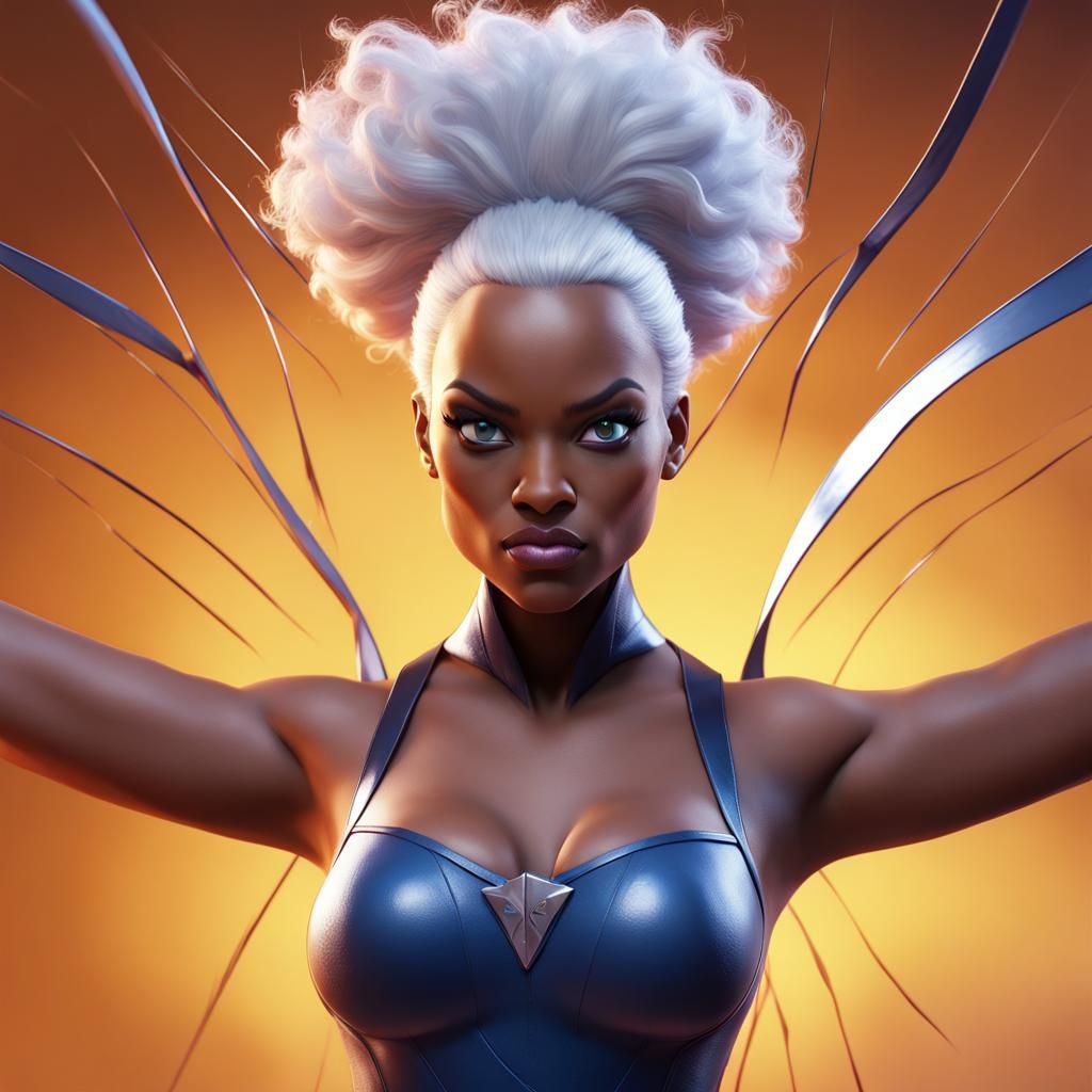 Storm from X-Men: 3D Digital Art