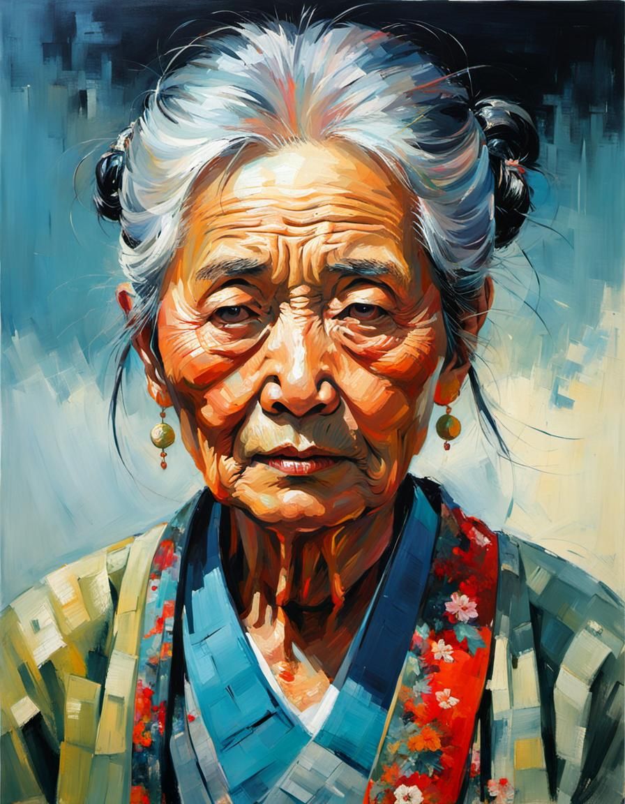 Post-Apocalyptic Asian Woman Portrait