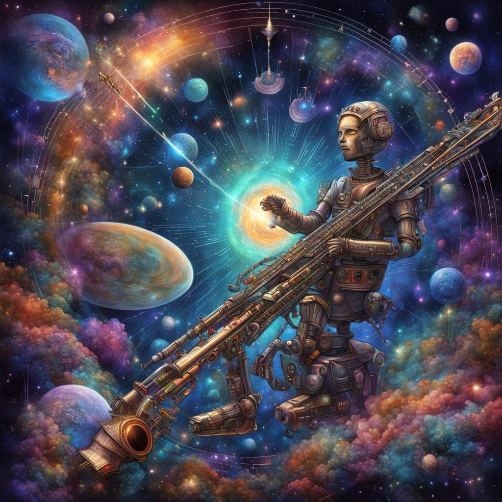 Cosmic Bassoon Starship Explores Inner Realms