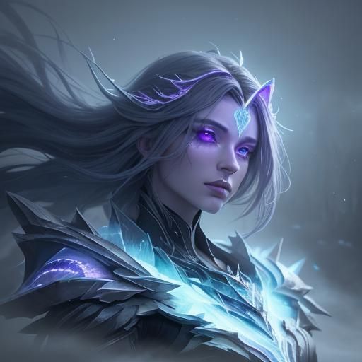 Ethereal Mist Being with Crystalline Claws