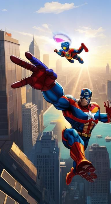 Angolan Boy Superhero Flies Over Luanda in Comic Style