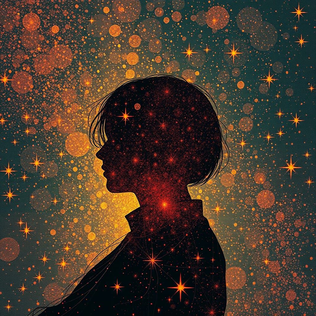 Lonely People in Surreal Pointillist Photography