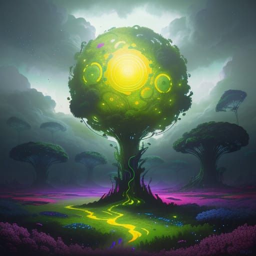 Vibrant Being amidst Nature's Abundance