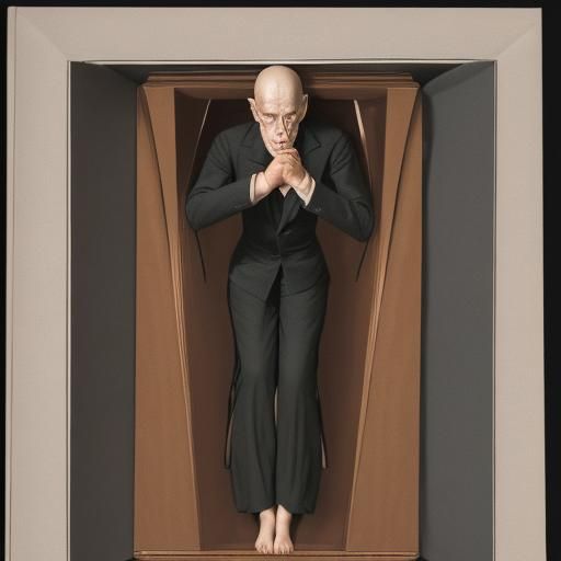 Comical Coffin Illusion: Sawing a Woman in Half