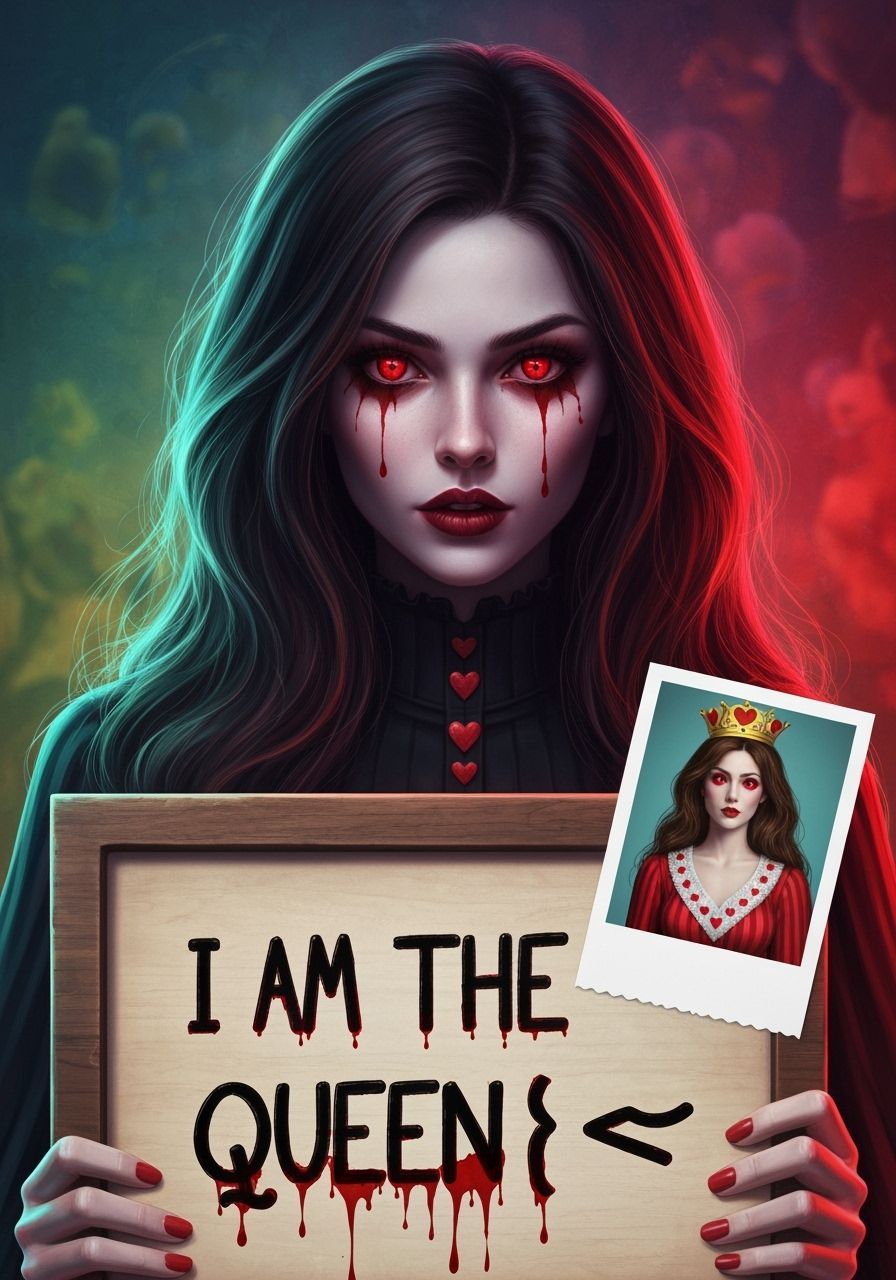 Halloween Ghost Lady Vanessa Queen Portrait