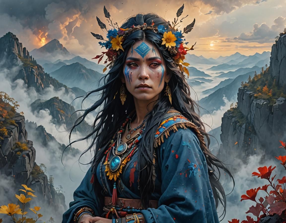 Shaman warrior woman