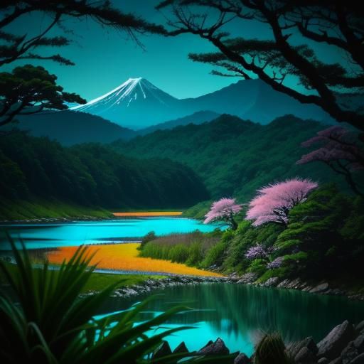 Lush Tropical Ecosystem in Sharp Microphotography