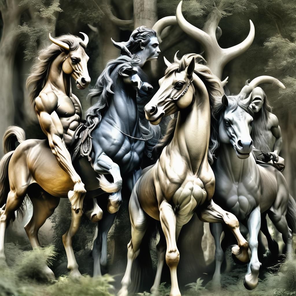 Centaurs: Closely related to satyrs, centaurs are half human...