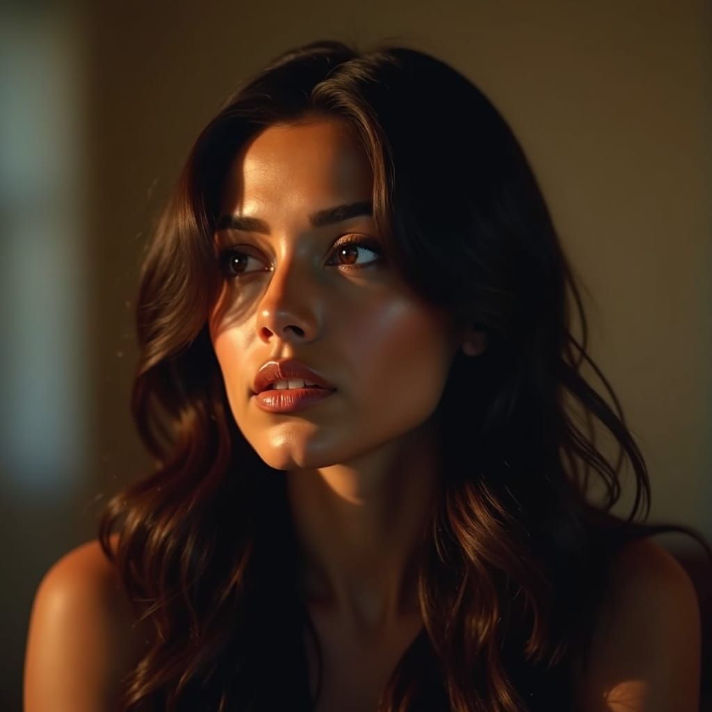 Cinematic Portrait of a Beautiful Latina Woman