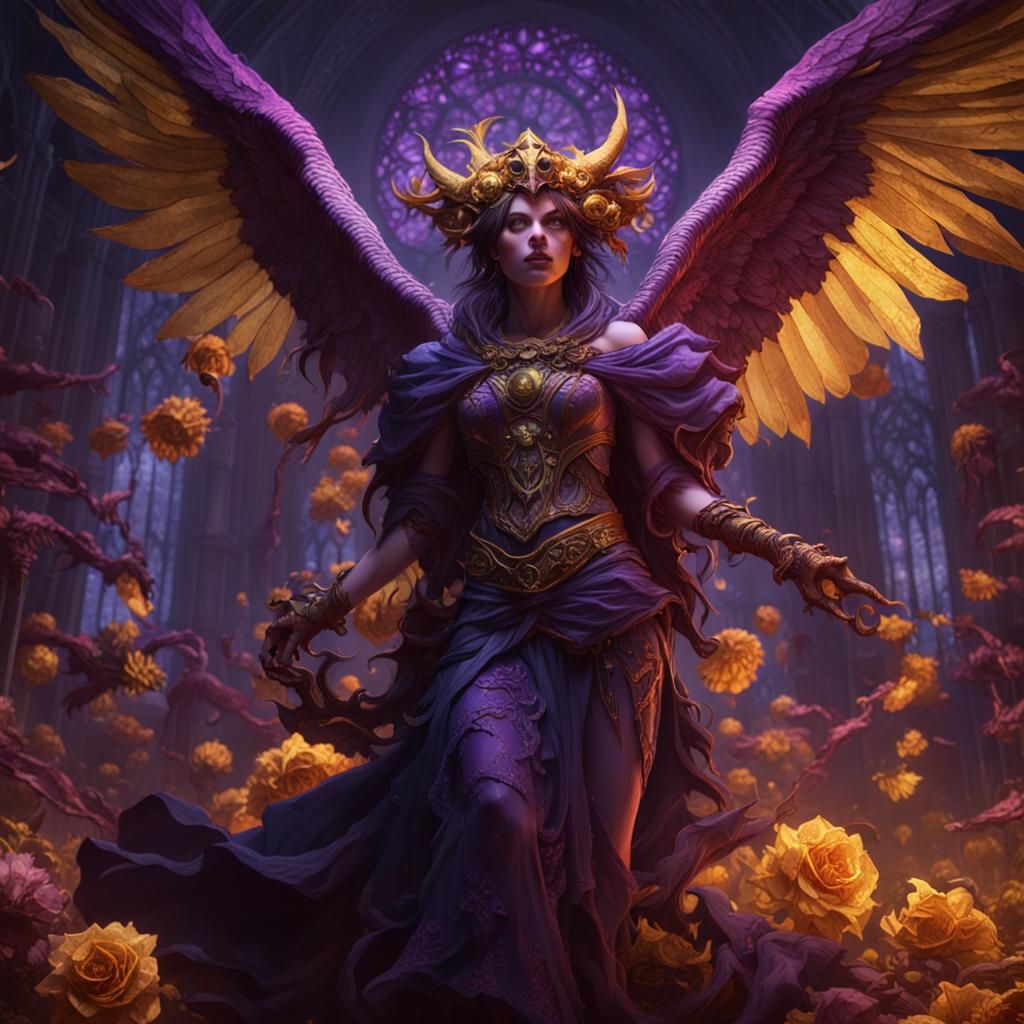 Lilith Corrupted by Love: Dark Fantasy Concept Art