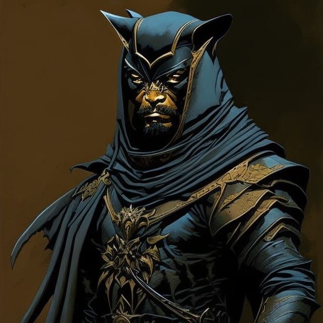 Bagheera as Warrior Panther in Sinister Gouache