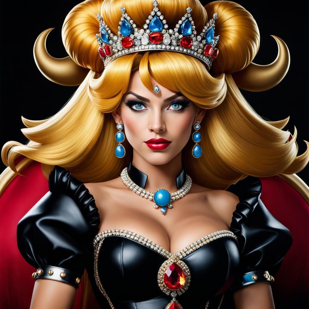 Stunning Bowsette Color Portrait, Professional Photography S...