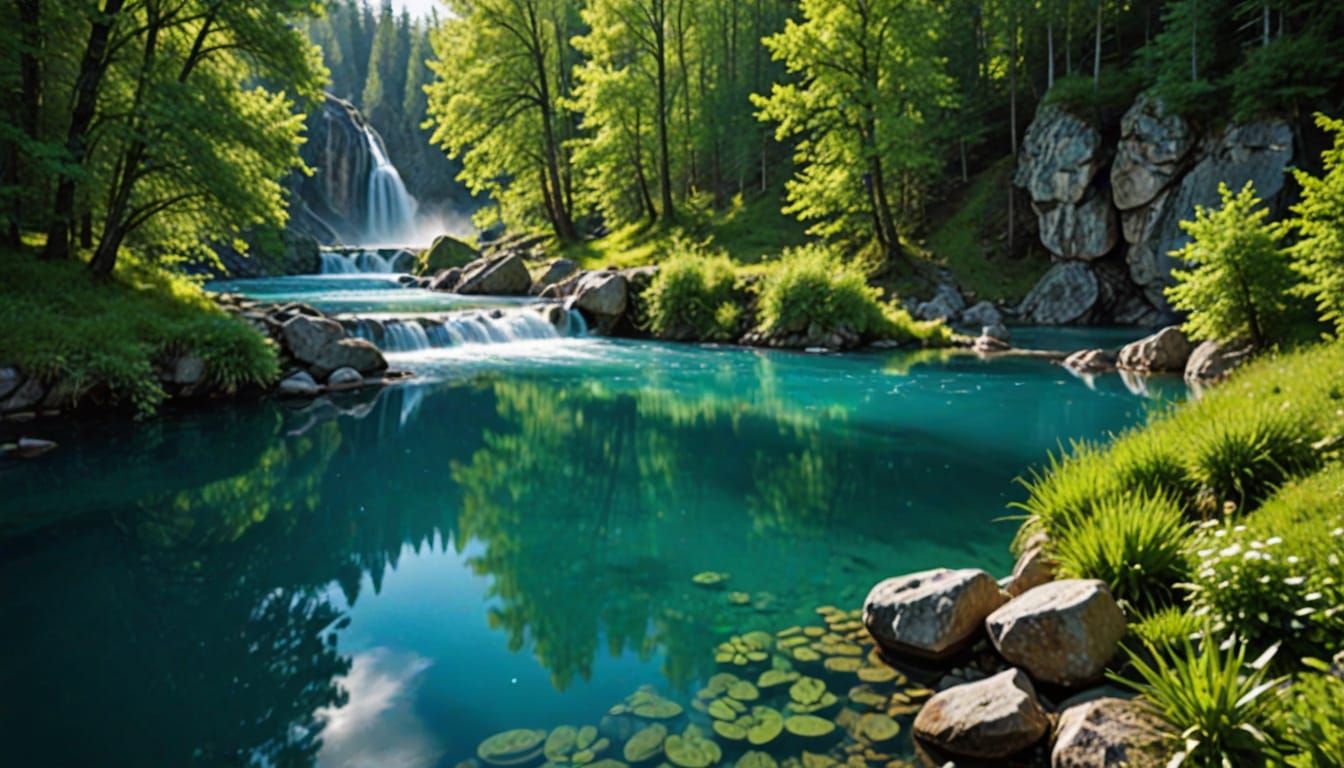 Traditional Russian Vodka Label in Folk Art Style