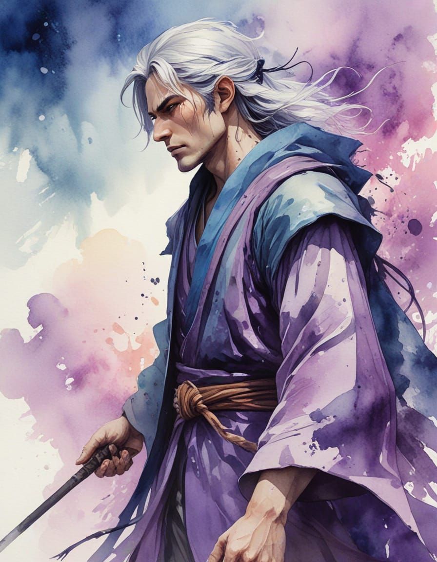 Sorcerer Embodied in Vibrant Fantasy