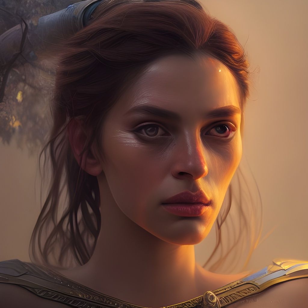 Kassandra: Hyperrealistic Fantasy Character Portrait