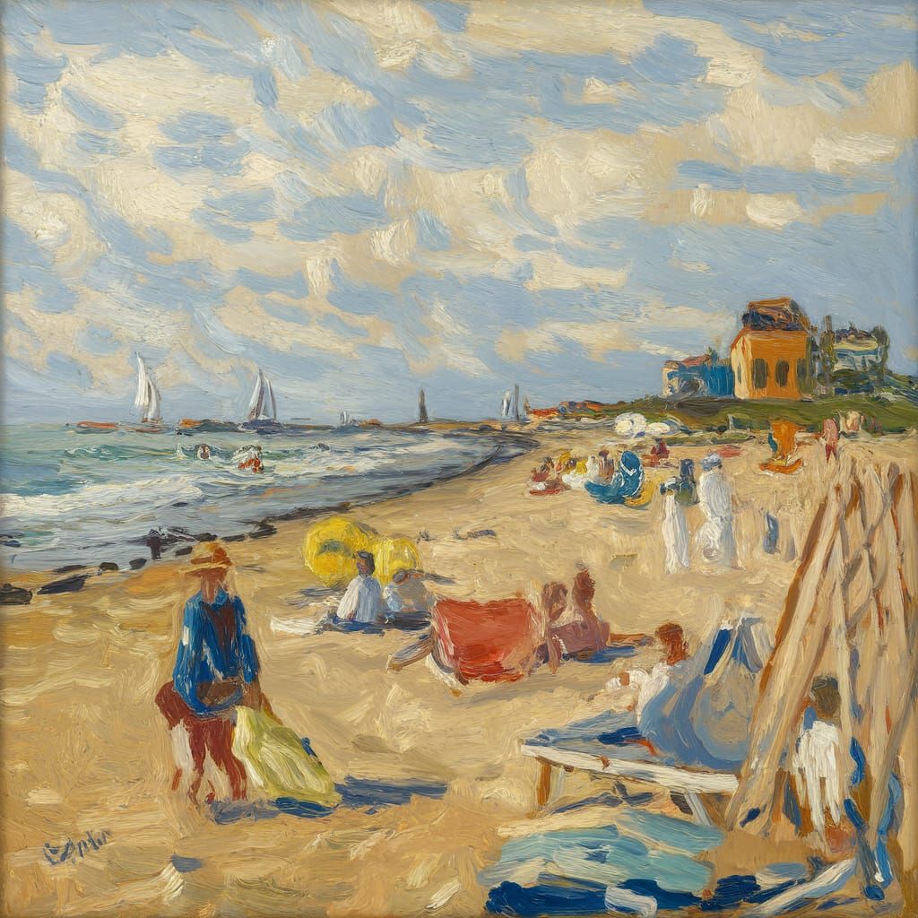 On the beach at Swinemünde