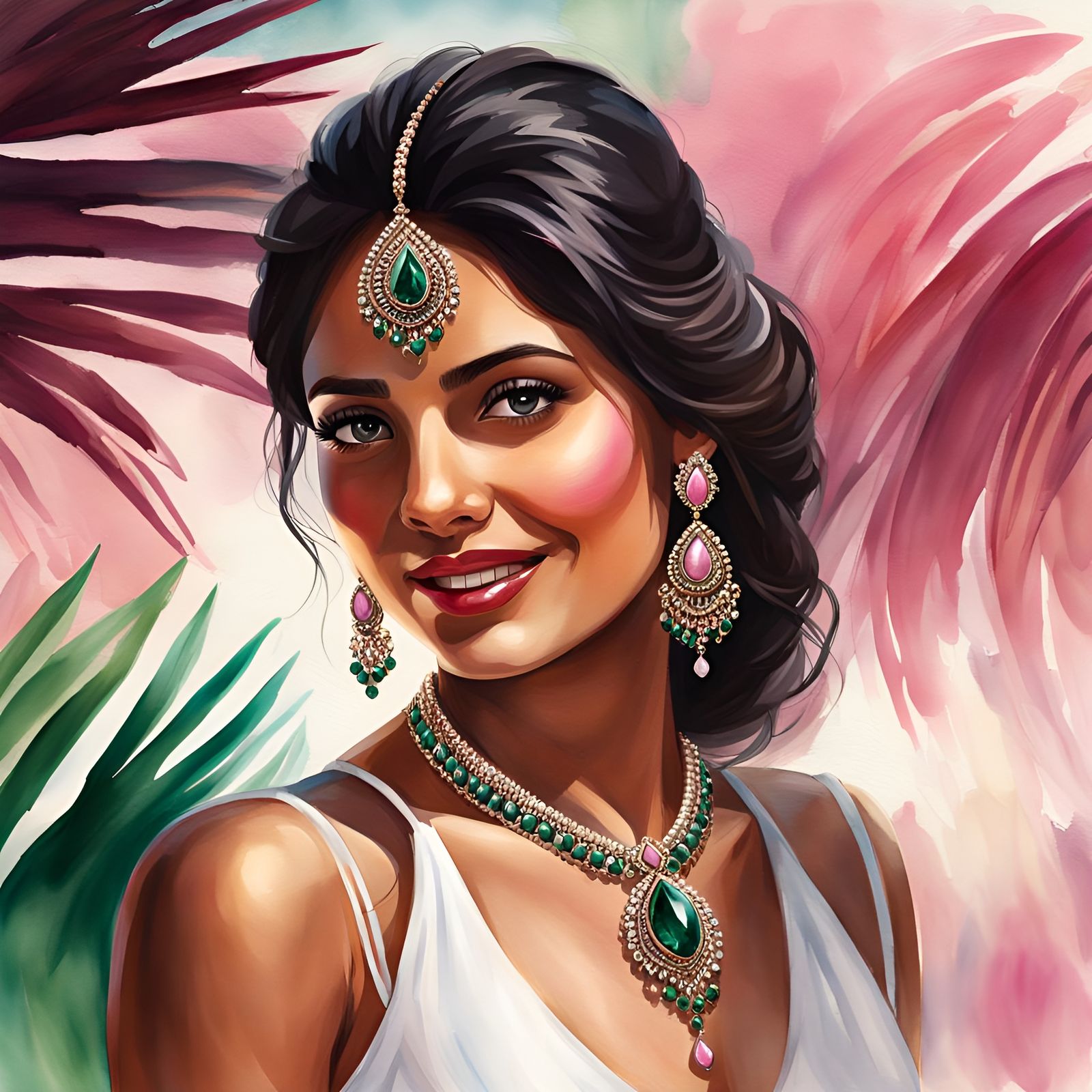 Her Face is full of hope.