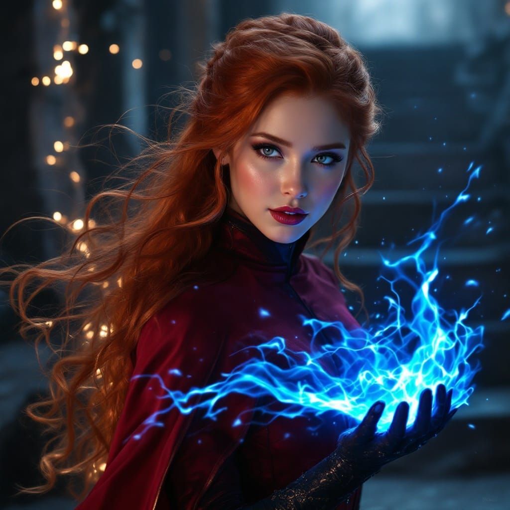 Surreal Portrait of Shallan Davar in Elegant, Hyper-Realisti...