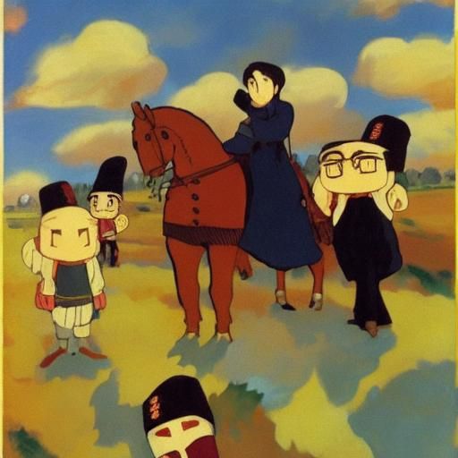 Cossacks in Animated Fauvist Style
