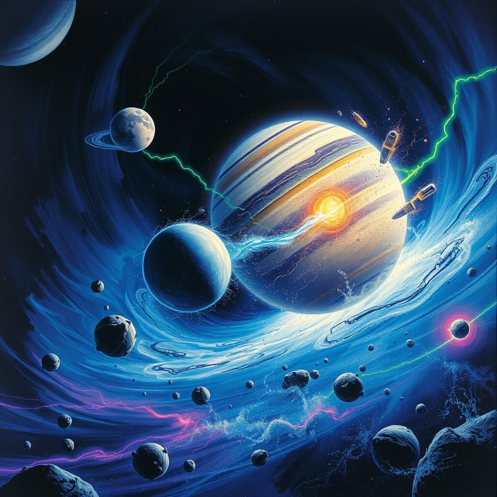 Uranus Collides with Mercury in a Cosmic Abyss