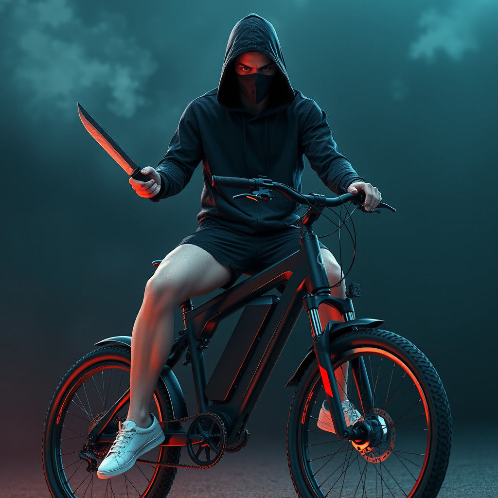 Menacing Thief Poised for Heist in Dark, Fantastical Urban L...