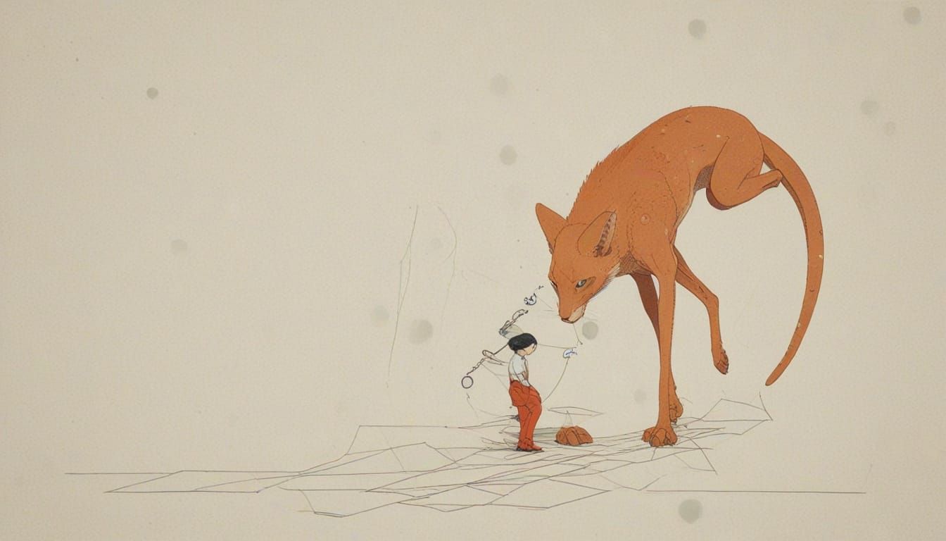 Moebius-Inspired Ink Illustration of Math Rebellion