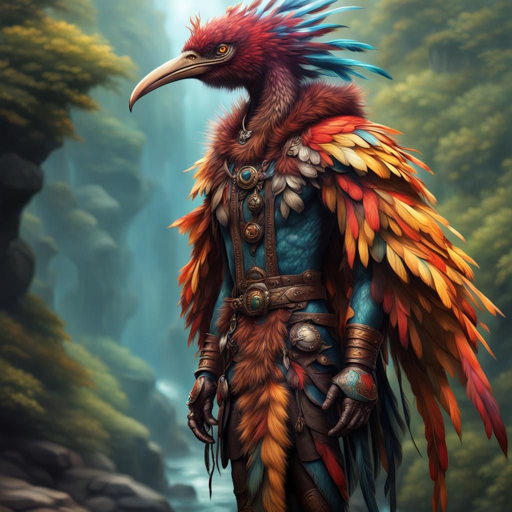 An Aarakocra Druid from DND (II)