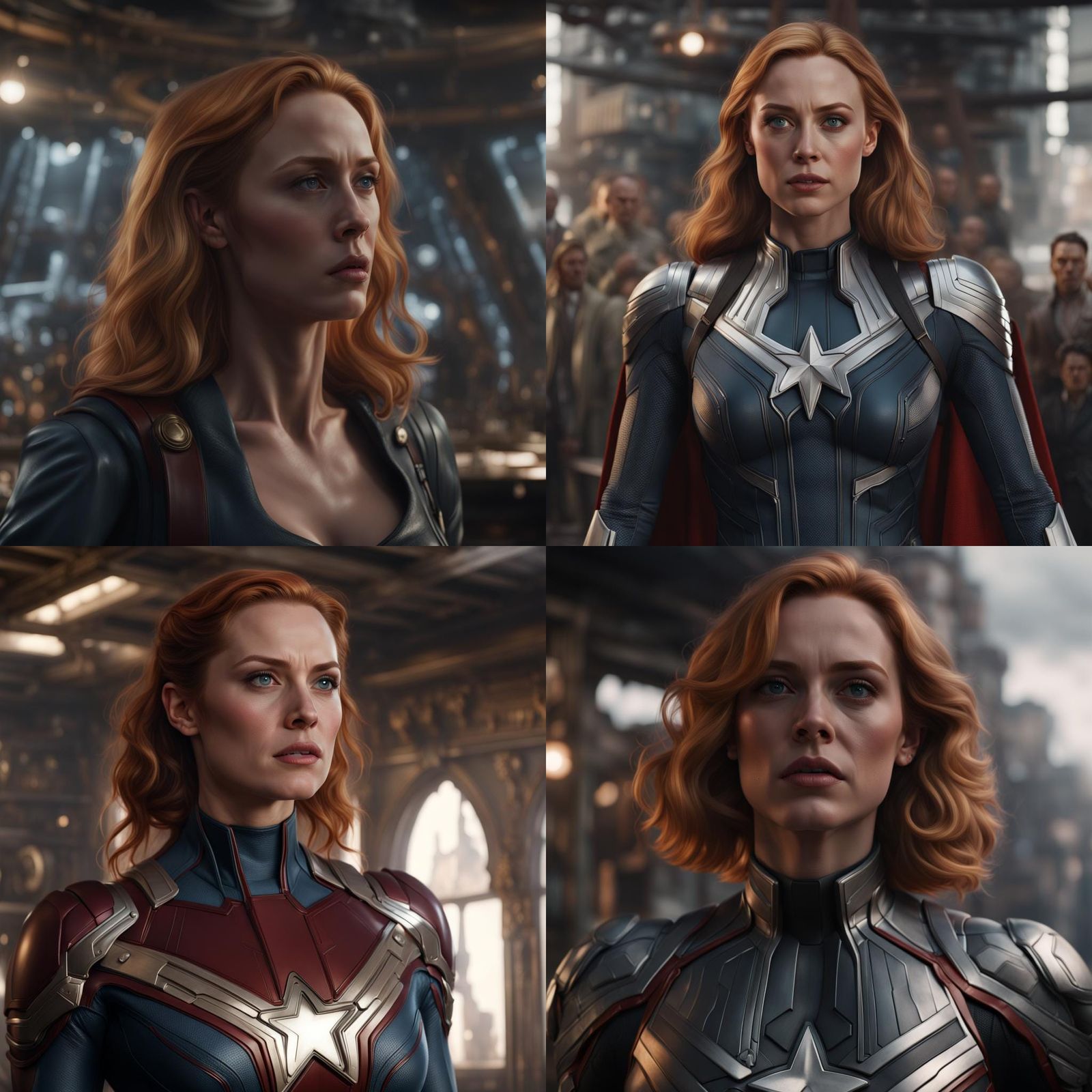 Hyperrealistic Jean Grey Portrait in 8k