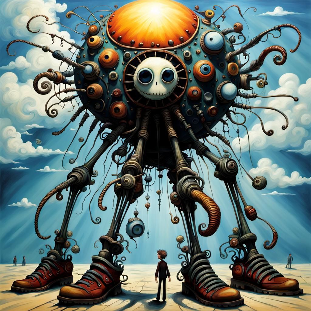 Watch your step... man squish