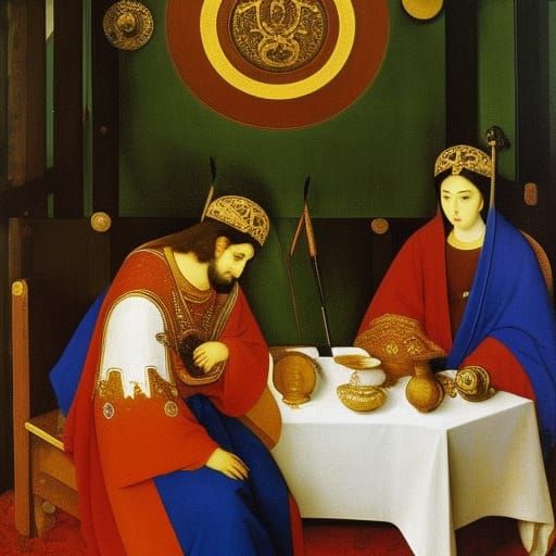 Still Life with Plush Mice, in Classic Style