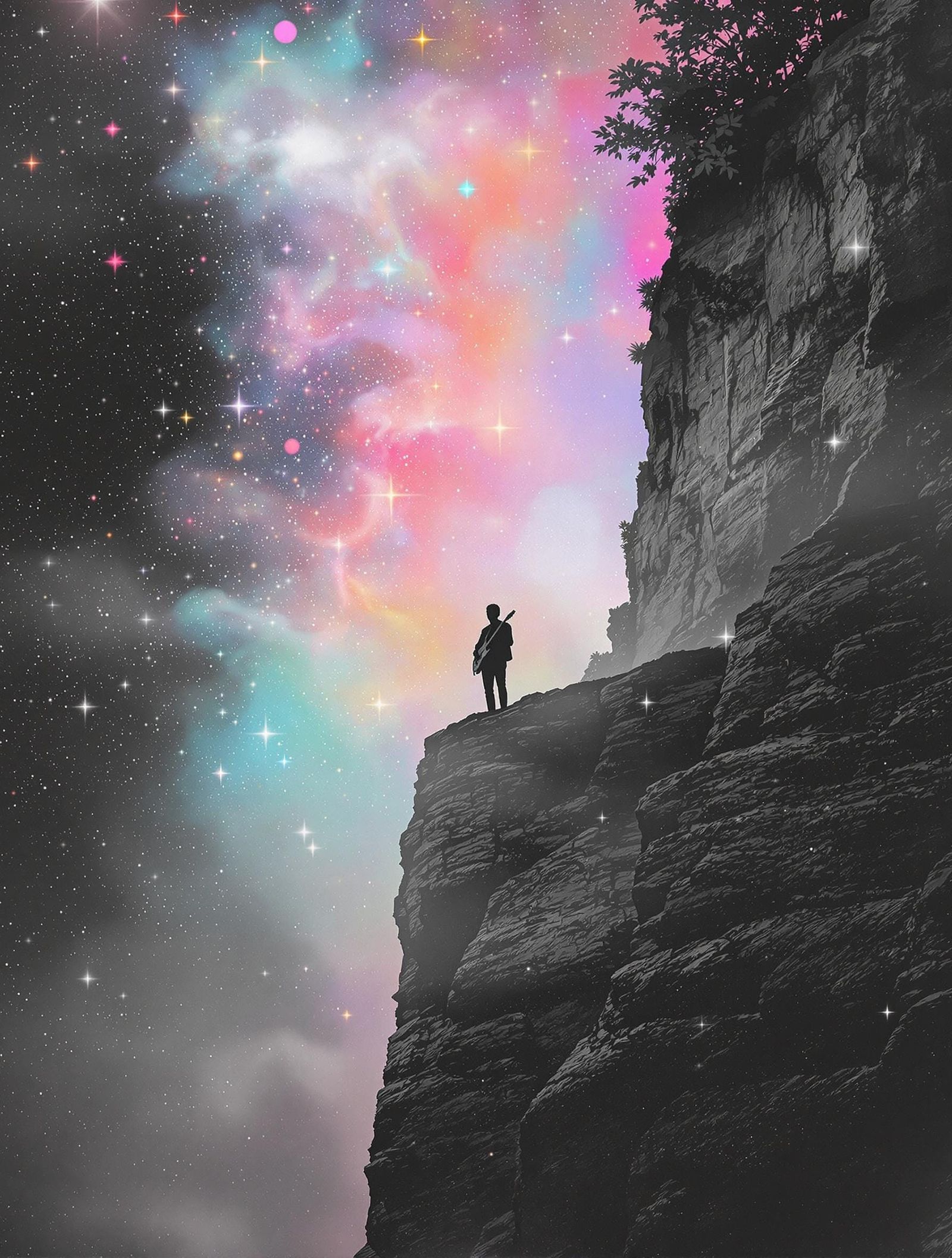 Dreamy Cosmic Musician on the Edge of Eternity