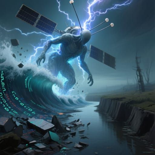 Colossal Energy Satellite Emerges from Digital Debris